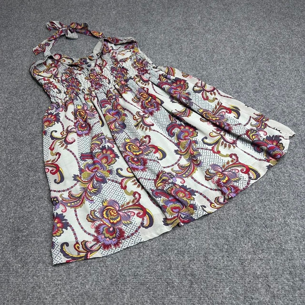 Pinky multicolored paisley halter neck dress Size Medium
